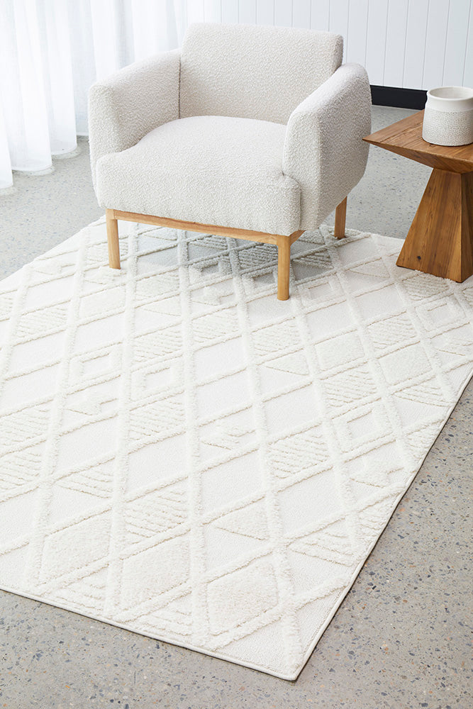 Frankie White Rug – Gamila Rugs